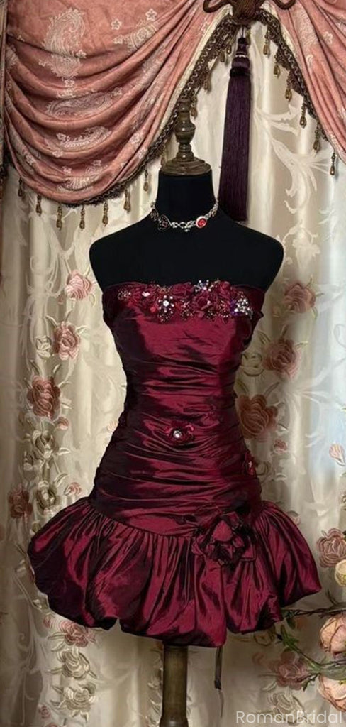 Charming Red Sweetheart A-Line Short Homecoming Dresses For Birthday Party,HD1197