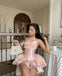 Elegant Pink Sweetheart A-Line Short Homecoming Dresses For Birthday Party,HD1192