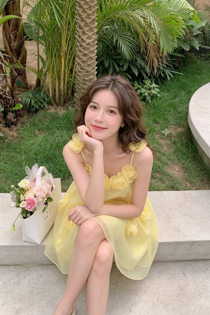 Fancy Yellow Floral Homecoming Dress Sleeveless A Line Short Modern Cocktail,HD1286