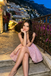 Pretty Pink Floral Corset Homecoming Dress Fancy Strapless Cocktail Party Evening Gown,HD1281