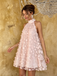 Classy White High Neck Floral Applique Homecoming Dress Unique Tulle A-Line Outfit,HD1353