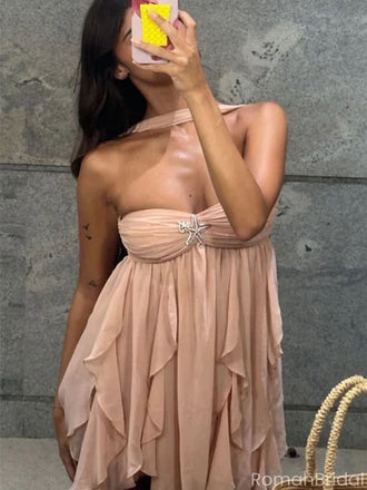 Sexy Pink Sweetheart A-Line Short Homecoming Dresses For Party,HD1154