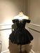 Sexy Black Off-Shoulder A-Line Short Homecoming Dresses For Birthday Party,HD1188