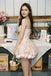 Cute Strapless Corset Homecoming Dress Tiered Lace Skirt Satin Hem Night Out,HD1302