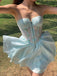 Elegant Blue Sweetheart A-Line Short Homecoming Dresses For Birthday Party,HD1196