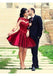 Charming Red Halter Long Sleeve A-Line Short Homecoming Dresses For Birthday Party,HD1198