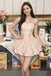 Cute Strapless Corset Homecoming Dress Tiered Lace Skirt Satin Hem Night Out,HD1302