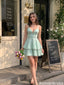 Beautiful Tiered Homecoming Dress Fancy Spaghetti Strap Gown with Lace Trim,HD1279