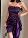 Sexy Purple Sweetheart Sleeveless Mermaid Short Homecoming Dresses For Party,HD1149