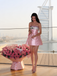 Pretty Pink Strapless Satin Homecoming Dress Sparkly Crystal Bodice Elegant Gown,HD1352