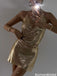 Unique Gold Sequin Halter Homecoming Dress Sparkly Backless Bodycon Party Mini,HD1221