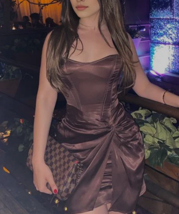 Unique Brown Sweetheart Mermaid Short Homecoming Dresses For Birthday Party,HD1167