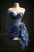 Elegant Pink Sparkly Sweetheart Mini Homecoming Dress Bow Detail Ruched Fancy Skirt,HD1376