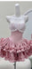 Cute Pink Sweetheart Sleeveless A-Line Short Homecoming Dresses For Party,HD1142