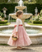 Elegant Long Sleeve Flower Girl Dress Embroidered Tulle V-Neck Kids Gown, FGS0051