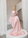 Unique Pink High Low Sleeveless Floral Long A-Line Flower Girl Dress, FGS0045