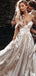 Unique Off Shoulder Floral Lace Wedding Dresses A Line Tulle Bridal Gown,WD0583
