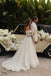 Stunning Off-The-Shoulder Lace Wedding Dresses With Sheer Long Sleeves,WD0635