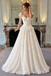 Fancy Ivory Cap Sleeve Corset Lace Wedding Dresses,WD0676