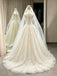 Fancy Unique Ivory Wedding Dresses Mermaid Silhouette Tulle Ruffles Classy Bridal,WD0612