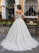 Beautiful Off Shoulder Lace Ball Gown Modern Tulle Wedding Dresses,WD0639