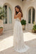 Romantic Halter Neck Lace Chiffon Wedding Dresses High Slit Pleated Bridal Gown,WD0631