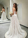 Unique Strapless Corset Wedding Dresses Beautiful Lace Floor Length Bridal Gown,WD0619