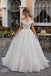 Beautiful Off Shoulder Lace Ball Gown Modern Tulle Wedding Dresses,WD0639