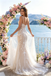 Elegant Floral Embroidered Mermaid Wedding Dresses With Delicate Spaghetti Straps,WD0607