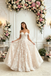 Elegant Off Shoulder Off-White Floral Lace A Line Wedding dresses,WD0588