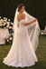 Beautiful Lace Wedding Dresses Off-Shoulder Ruffled Corset Long Cathedral Veil,WD0610