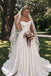 Pretty Ivory Sleeveless Ruched Corset Satin Wedding Dresses,WD0672