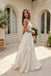Romantic Halter Neck Lace Chiffon Wedding Dresses High Slit Pleated Bridal Gown,WD0631