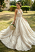 Fancy Lace Applique Wedding Dresses Illusion Halter Neckline Tulle Ball Gown,WD0603