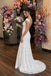 Elegant Lace Off-Shoulder Wedding Dresses Illusion Cap Sleeves Bridal Gown,WD0618