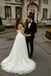 Stunning Strapless Pleated A Line Wedding Dresses Modern Chic Floor Length Gown,WD0616