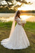 Classy Off-the-Shoulder Lace Long Sleeve Ball Gown Wedding Dresses with Train,WD0632