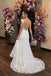 Elegant Lace Off-Shoulder Wedding Dresses Illusion Cap Sleeves Bridal Gown,WD0618