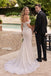 Beautiful Off-Shoulder Corset Bodice Mermaid Wedding Dresses with Glitter Tulle,WD0646