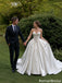Beautiful Vintage White Wedding Dresses Strapless Ball Gown Satin A Line Bridal Gown,WD0613