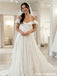 Classy Off-the-Shoulder Lace Wedding Dresses Vintage Bridal Gown,WD0641