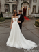 Stunning Strapless Pleated A Line Wedding Dresses Modern Chic Floor Length Gown,WD0616