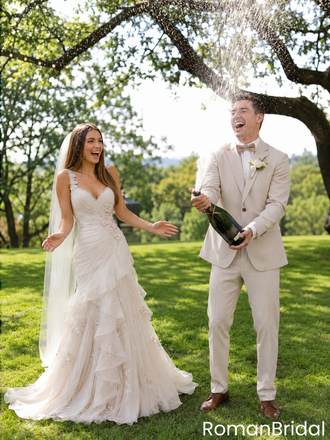 Beautiful Floral Lace Wedding Dresses Modern Sleeveless Mermaid Boho Bridal Gown,WD0617