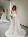 Unique Strapless Corset Wedding Dresses Beautiful Lace Floor Length Bridal Gown,WD0619