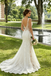 Mermaid Wedding Dresses Sexy Backless Lace Bridal Gown Sleeveless V Neck Chapel Train,WD0601
