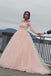 Elegant Pink Long Sleeve Lace Mermaid Long Wedding Dresses With Sweep Trailing,WD0572