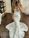 Sexy White Sweetheart Mermaid Long Wedding Dresses With Sweep Trailing,WD0567