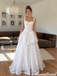 Classy White Sweetheart Corset Lace Wedding Dresses,WD0671