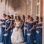 Mismatched Off Shoulder One Shoulder Mermaid Jersey Long Bridesmaid Dresses Online, BG752