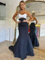 Sexy Sweetheart Mermaid Black Long Prom Dress With Trailing Online, OL299